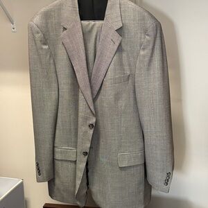 Evan Picone Light Gray Men's Two-Button Sport Coat